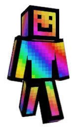 black and blue charcoal Minecraft skin — Classic model
