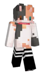 black and tacao Minecraft skin — Slim model — first worn by Aeom