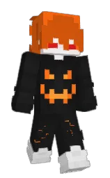pumpkin and cod gray Minecraft skin — Slim model