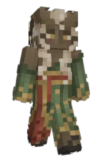 Front of vesetta's skin