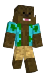Crizzty's Minecraft skin wearing the Pan cape