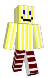 white and gorse Minecraft skin — Classic model