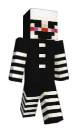 cod gray and white Minecraft skin — Slim model — first worn by hellztar