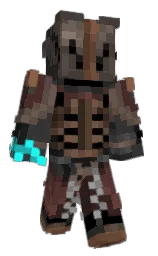 mine shaft and black Minecraft skin — Classic model — first worn by Radiationman021
