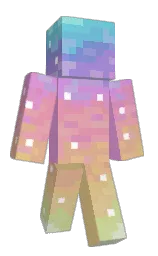 black and calico Minecraft skin — Slim model