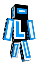 white and azure radiance Minecraft skin — Classic model