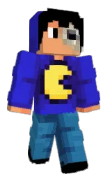 black and persian blue Minecraft skin — Classic model — first worn by YuriLoveMommy
