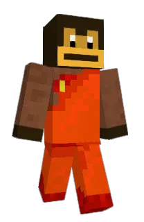 Front of supermonke's skin