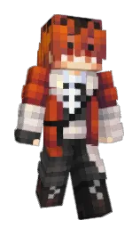 tall poppy and burnt umber Minecraft skin — Slim model — first worn by Ka5per