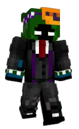 black and crusoe Minecraft skin — Classic model — first worn by Slime_Guy123