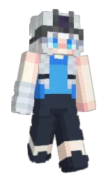 ebony clay and geyser Minecraft skin — Slim model — first worn by X__XBOT