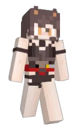 NEKOLUM's Minecraft skin wearing the Pan cape