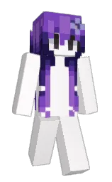 rose white and black Minecraft skin — Slim model — first worn by dewilyzolks
