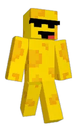 CheeseKing33's Minecraft skin wearing the Pan cape