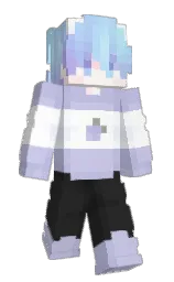 periwinkle gray and mine shaft Minecraft skin — Slim model