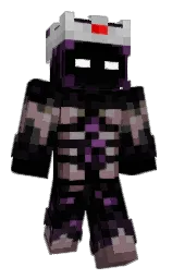 black and cod gray Minecraft skin — Slim model — first worn by CeilingBird