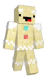 white and sandwisp Minecraft skin — Classic model — first worn by RamsesDissel