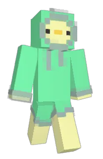 Front of Meljon's skin