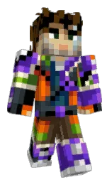 daisy bush and black Minecraft skin — Classic model