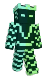 bottle green and tiber Minecraft skin — Classic model