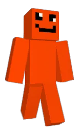 vermilion and black Minecraft skin — Slim model — first worn by Wrixee