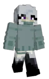 blue smoke and black Minecraft skin — Classic model — first worn by Vintuhhh2008_