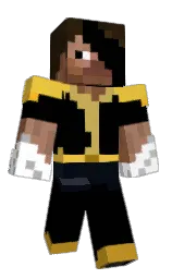 black and white Minecraft skin — Slim model