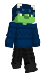 prussian blue and midnight Minecraft skin — Slim model — first worn by ADAMSTAN_