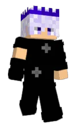 black and chardonnay Minecraft skin — Slim model