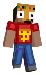 ContaminatedPzza's Minecraft skin wearing the Pan cape