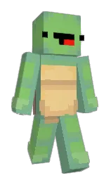 Disconnecktd's Minecraft skin wearing the Purple Heart cape