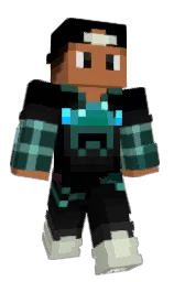 black and brown rust Minecraft skin — Classic model