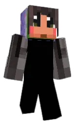 apple and black Minecraft skin — Classic model — first worn by Auntbrix
