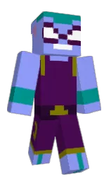 black and clairvoyant Minecraft skin — Classic model — first worn by Spacewtyre
