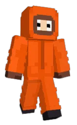 trinidad and blaze orange Minecraft skin — Classic model — first worn by TheozinhoINC