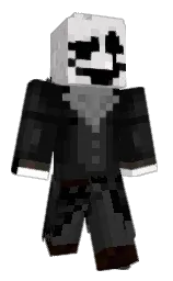 cod gray and black Minecraft skin — Slim model — first worn by yeoul_UOU