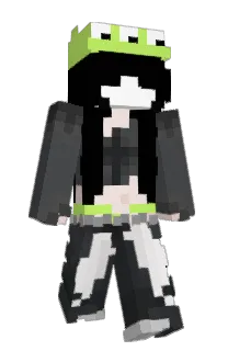 Front of CookieDough's skin