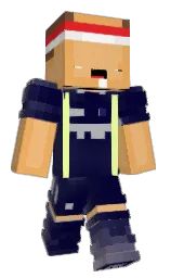 WhyUBeefingBro's Minecraft skin wearing the Pan cape