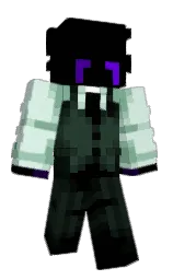 black and racing green Minecraft skin — Classic model