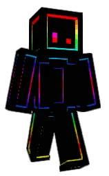 black and azure radiance Minecraft skin — Classic model
