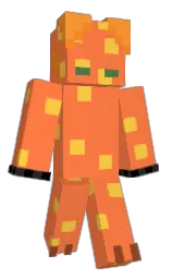 coral and bright sun Minecraft skin — Classic model — first worn by The_Fritz