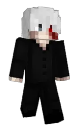 Minecraft-Skin in cod gray und black — Modell: Schmal
