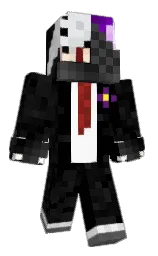 black and cod gray Minecraft skin — Classic model — first worn by joao22909809