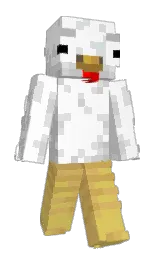 white and alto Minecraft skin — Slim model — first worn by Penguim0