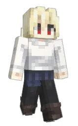 Arcueid_R's Minecraft skin wearing the Pan cape
