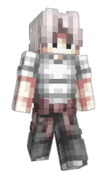 gray and swiss coffee Minecraft skin — Slim model