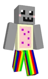dusty gray and cream Minecraft skin — Classic model