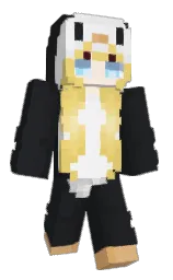 shark and alabaster Minecraft skin — Classic model — first worn by _Casisi_ni_UuU