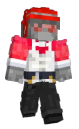 mine shaft and white Minecraft skin — Classic model