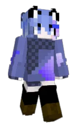 black and scampi Minecraft skin — Slim model